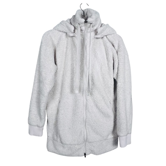 Athleta Tugga Long Line Sherpa Fleece Jacket Size XS MSRP $168 - Picture 3 of 15